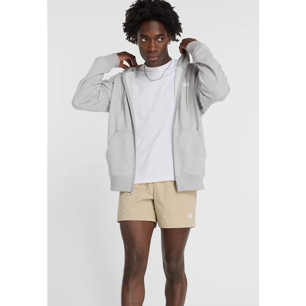 New Balance men's Athletic tan shorts Stretch Woven Nylon Short 5" size small
